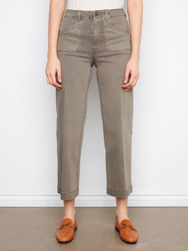 Crafted with a cropped length, these pants provide a modern look that pairs well with any top or footwear by Charlie B.