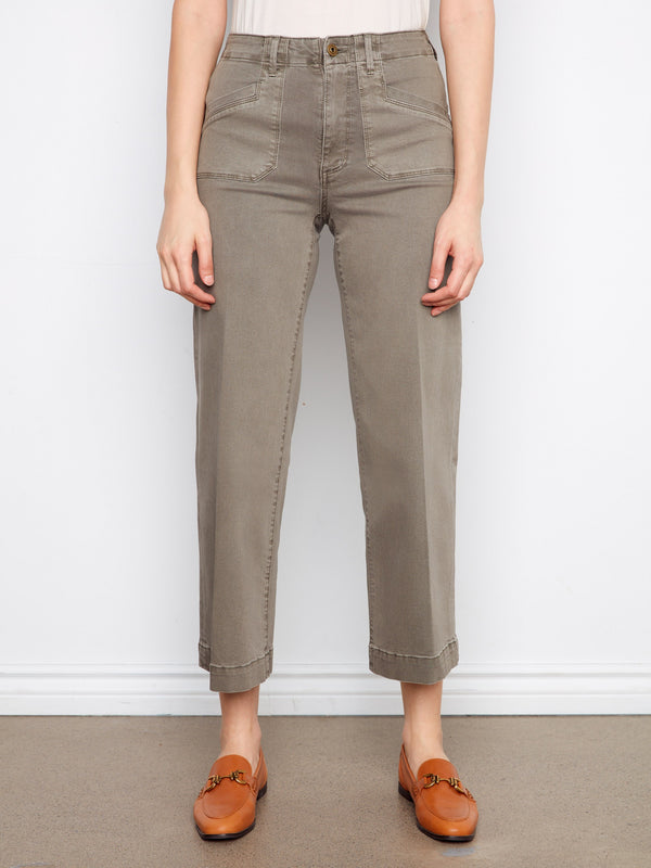 Crafted with a cropped length, these pants provide a modern look that pairs well with any top or footwear by Charlie B.