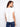 Versatile white tee made of breathable 100% cotton, adorned with unique shoulder embroidery by Charlie B.