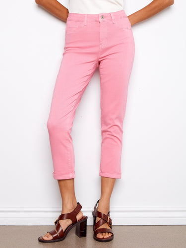 Made from stretch twill fabric, these pants provide comfort without compromising on style. Fashioned by Charlie B.