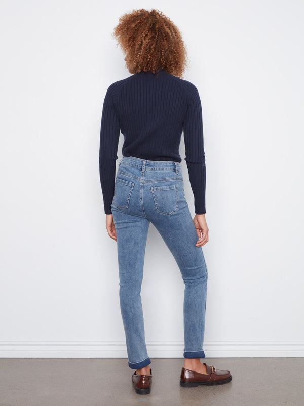 Jean à revers - Bleu Moyen