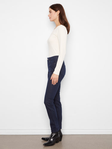 Full-length slim-fit jeans crafted from soft stretch denim, offering both style and flexibility by Charlie B.