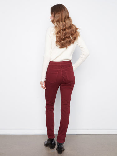 Made from stretch twill fabric, these pants ensure comfort and flexibility throughout the day. By Charlie B.