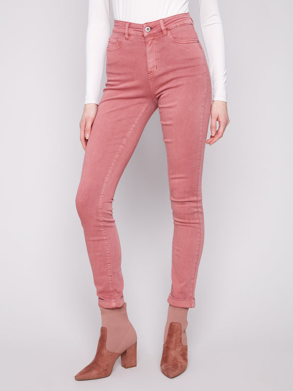 Designed with a regular rise, these Primrose slim-leg jeans offer effortless style for any wardrobe by Charlie B.
