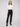 Black ponte pants featuring straight legs and a sleek design, ideal for versatile styling by Charlie B.