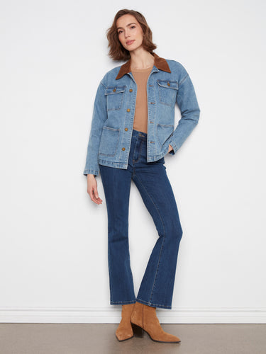 This jacket boasts a button-front closure, adding both style and convenience. By Charlie B.