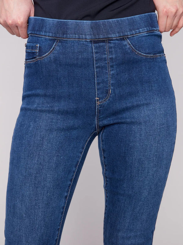 Denim Pull-On Pants - Indigo