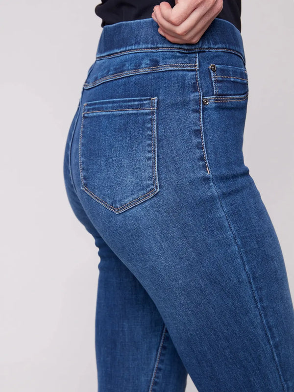 Denim Pull-On Pants - Indigo