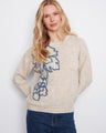 Sweater with a crew neckline and floral design, perfect for casual wear. The soft fabric ensures comfort all day long by Charlie B.