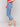 Regular rise bootcut jeans featuring frayed tulip hem by Charlie B.
