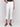 Cropped white pants featuring a five-pocket design and unique embroidered accents by Charlie B.