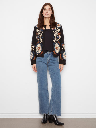 Crafted from 100% cotton, the basketweave texture of this piece offers both comfort and unique style by Charlie B.