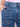 Cropped length medium blue jeans with regular rise by Charlie B.