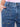 Cropped length medium blue jeans with regular rise by Charlie B.
