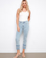 These slim fit jeans feature a stylish cropped length, perfect for a chic look by Charlie B.