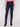 Stretch denim jeans in rich blue, showcasing a five-pocket design and detailed embroidered hems by Charlie B.