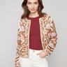 Chic embroidered jacket featuring a short length, ideal for versatile styling by Charlie B.