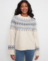 Fair Isle sweater with a cozy crew neckline and geometric design, offering a relaxed fit for everyday comfort by Charlie B.
