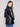 Distinctive black faux leather blazer featuring a classic lapel notch collar for timeless style by Charlie B.