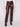 Long length cabernet faux leather pants with an elastic waist band for ultimate comfort by Charlie B.