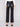 These long-length black faux leather pants feature sleek back welt pockets by Charlie B.