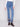 These medium blue jeans boast a regular rise and five-pocket design, adorned with vibrant floral embroidery by Charlie B.