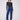 Indigo jeans featuring a stylish flare fit and cropped length, perfect for a trendy look by Charlie B.