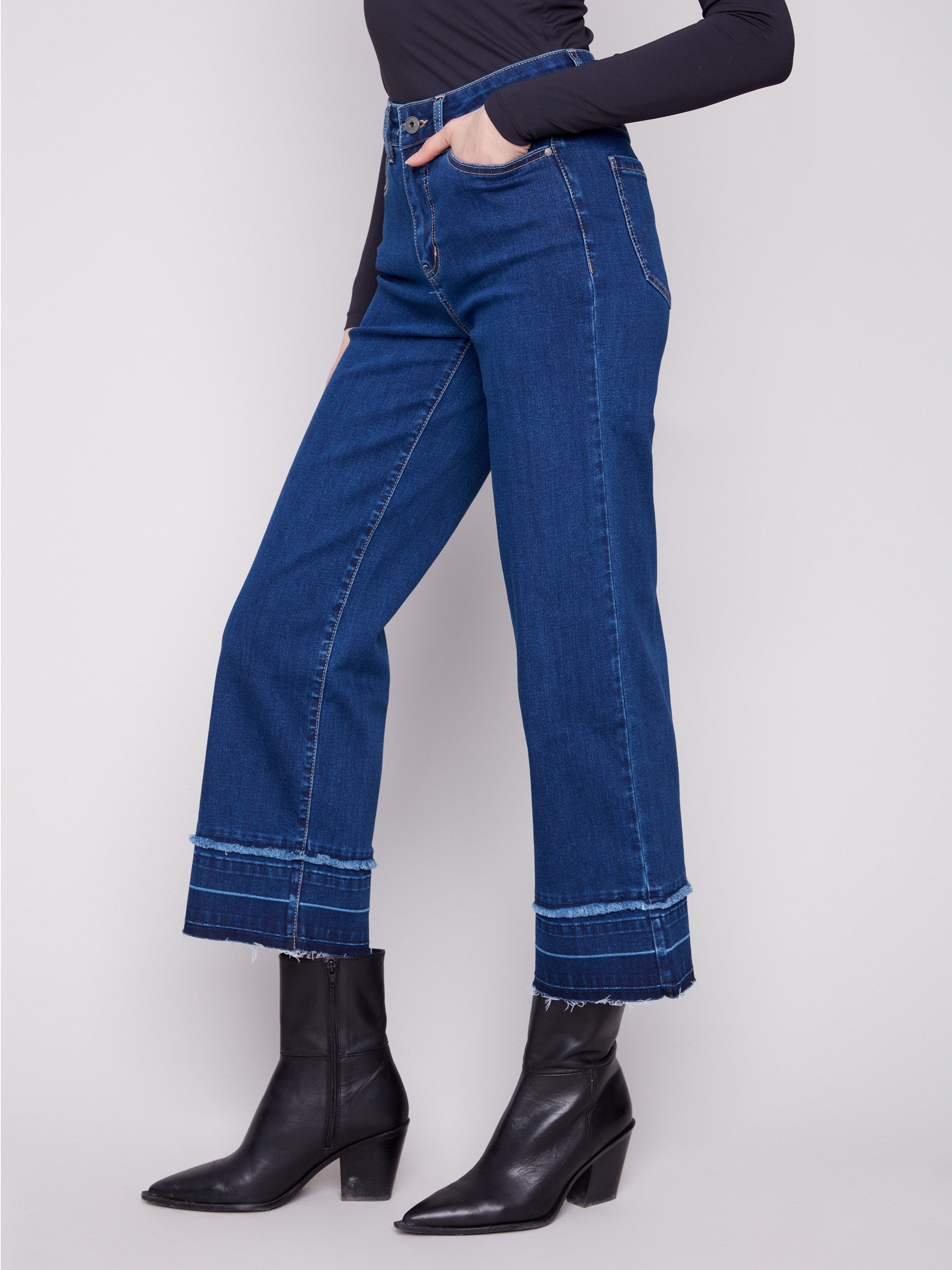 Crafted from stretch denim material, these jeans offer comfort and style in one package by Charlie B.