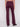 Berry flare leg twill pants with fashionable button accents on the side pockets for a unique look by Charlie B.