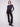 Black flare ponte pants featuring a comfortable elastic waistband and chic decorative buttons by Charlie B.
