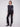 Fashion-forward black flare pants with an elastic waistband, adorned with eye-catching buttons by Charlie B.