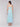 Elegant lagoon-colored crochet waistband dress by Charlie B.