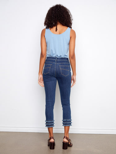 Jeans designed with a regular rise, offering classic style and comfort. Features include five-pocket design and more. By Charlie B.