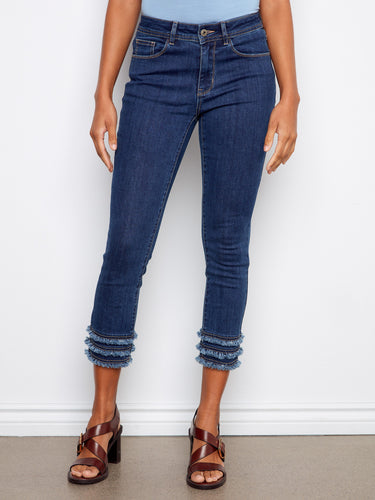 Crafted in soft stretch denim, these jeans offer both style and flexibility for all-day wearability and ease of movement. By Charlie B.