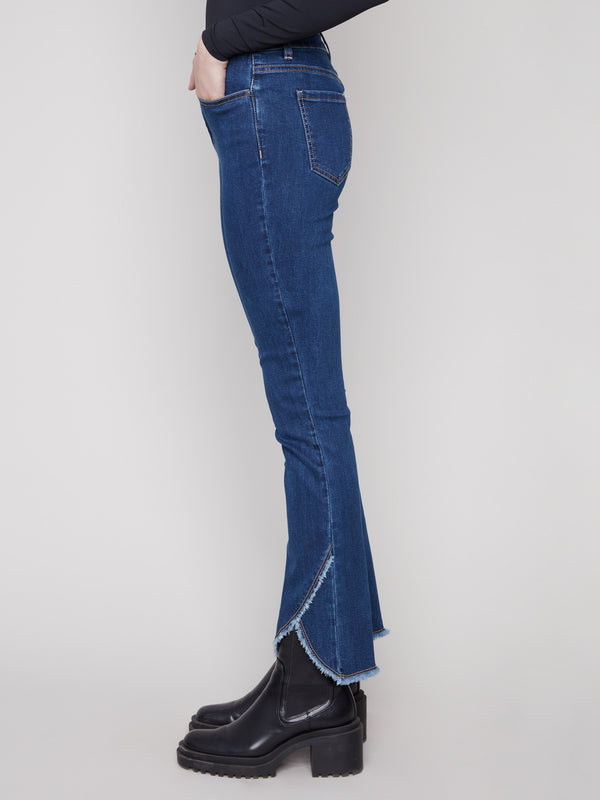 Featuring a regular rise, these indigo jeans provide a comfortable and flattering fit by Charlie B.