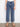 Stylish medium blue jeans with heart cutouts at the hem, crafted from stretch denim material for comfort by Charlie B.