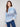 Sweater with blue heart pattern and drawstring hood, perfect for cozy days by Charlie B.