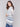 Denim-hued cardigan with a stylish striped pattern and long sleeves by Charlie B.