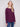 Stylish berry knit with a flattering rounded hem, perfect for any casual outing by Charlie B.