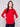 Stylish crimson knit with long ribbed sleeves and rounded hem for added flair by Charlie B.