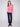 Stylish heather rose sweater designed with a rounded hem for a flattering silhouette by Charlie B.