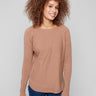 Knit sweater featuring a stylish boat neck and cozy fit, perfect for layering by Charlie B.