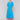 Lagoon blue dress with a button-front design and roll-up short sleeves by Charlie B.