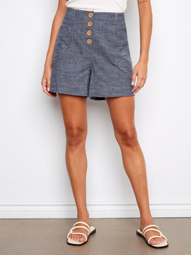 Designed with convenient patch pockets, these shorts offer both style and functionality for everyday wear by Charlie B.