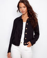 This chic jacket features a short length, perfect for layering over your favorite outfits. A versatile piece by Charlie B.