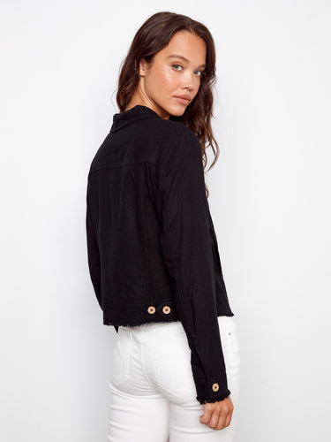A modern take on classic styling with unique details that elevate this wardrobe staple. Perfectly crafted by Charlie B.