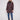 Mocha quilted puffer jacket with rib knit detailing and a stylish snap button closure by Charlie B.