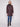 Mocha long quilted puffer jacket with rib knit collar and cuffs by Charlie B.
