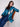 Evergreen long puffer jacket with practical side zipper details for versatility by Charlie B.
