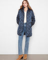 Elegant coat with ribbed knit details, perfect for a cozy and chic look by Charlie B.